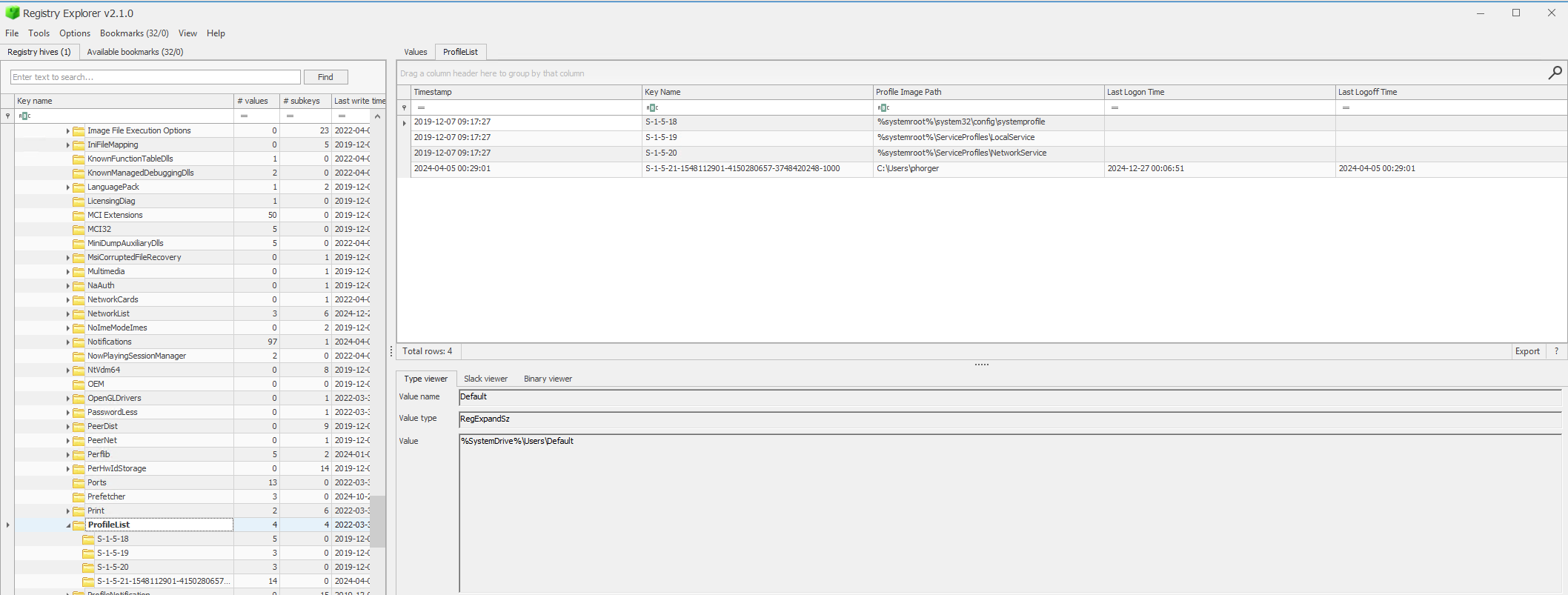 Laptop Account Registry