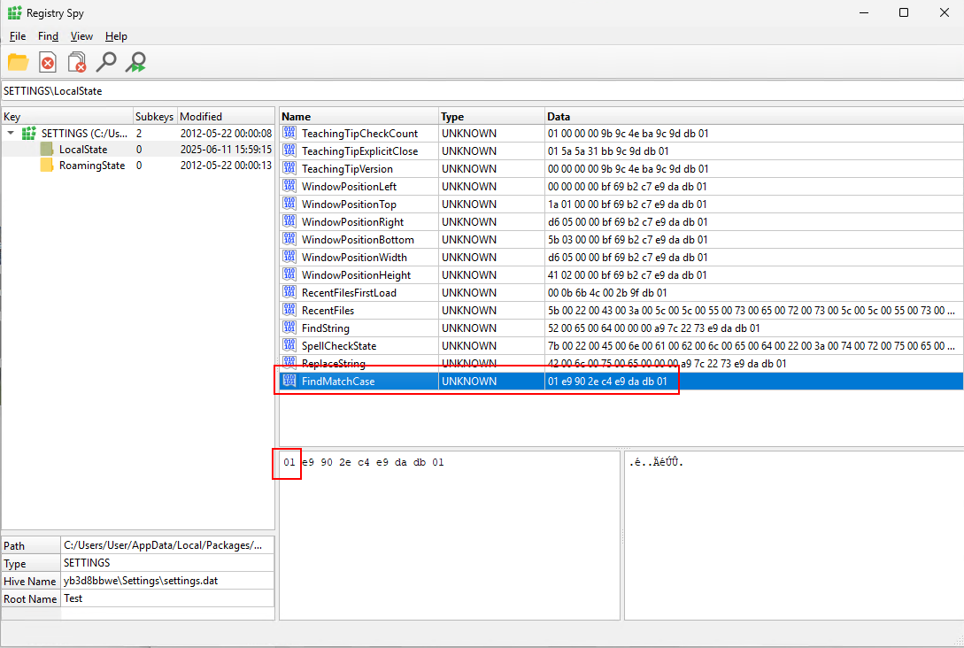 Match Case Registry