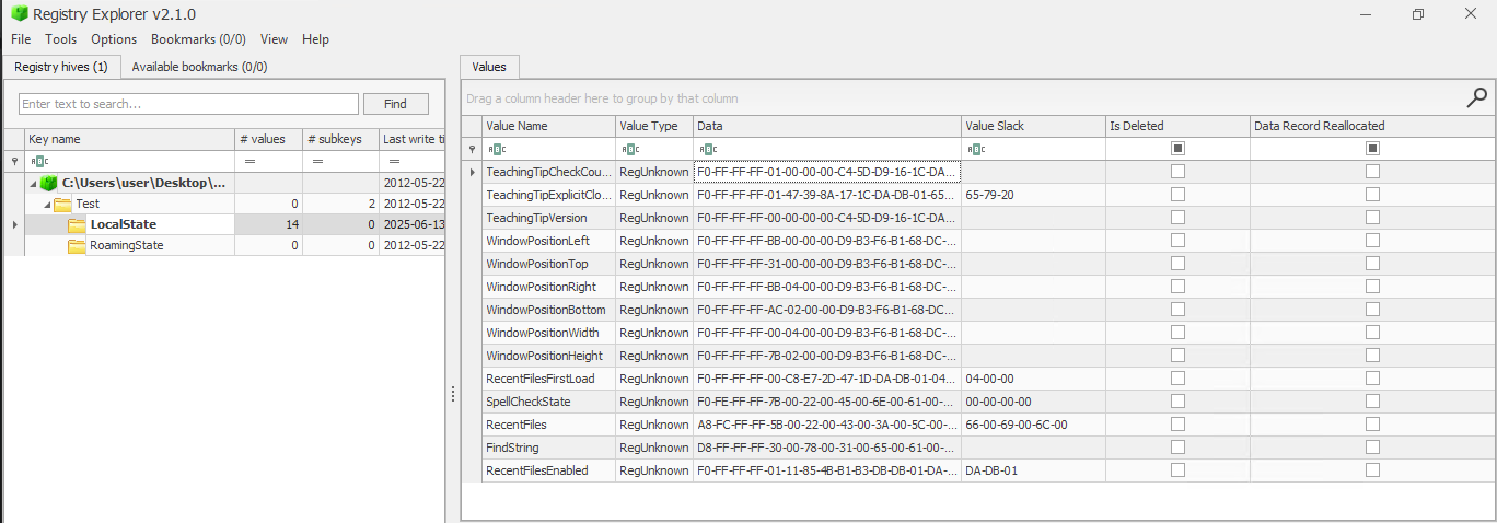 Registry Explorer