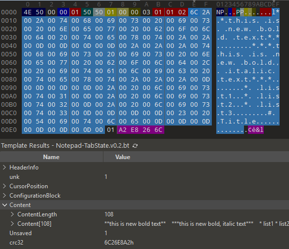 Markdown Unsaved