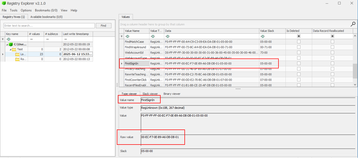 Registry Explorer